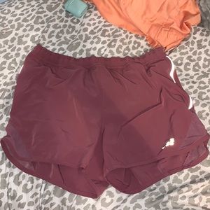 Purple BCG running shorts